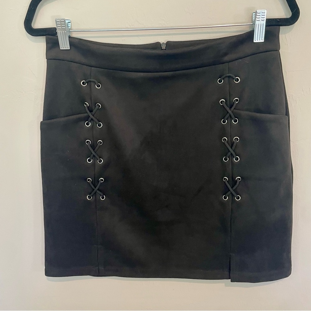 Faux Suede Skirt